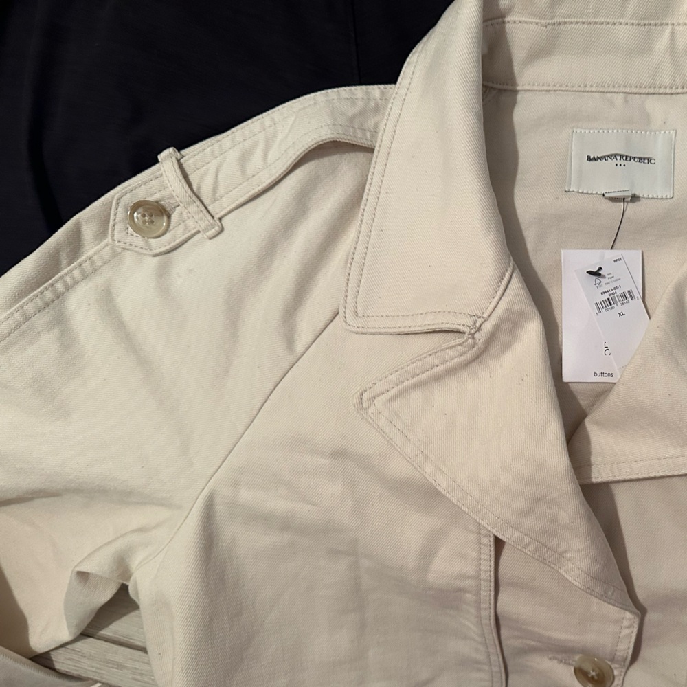 Banana Republic Denim Short Trench Jacket - Picture 5 of 5